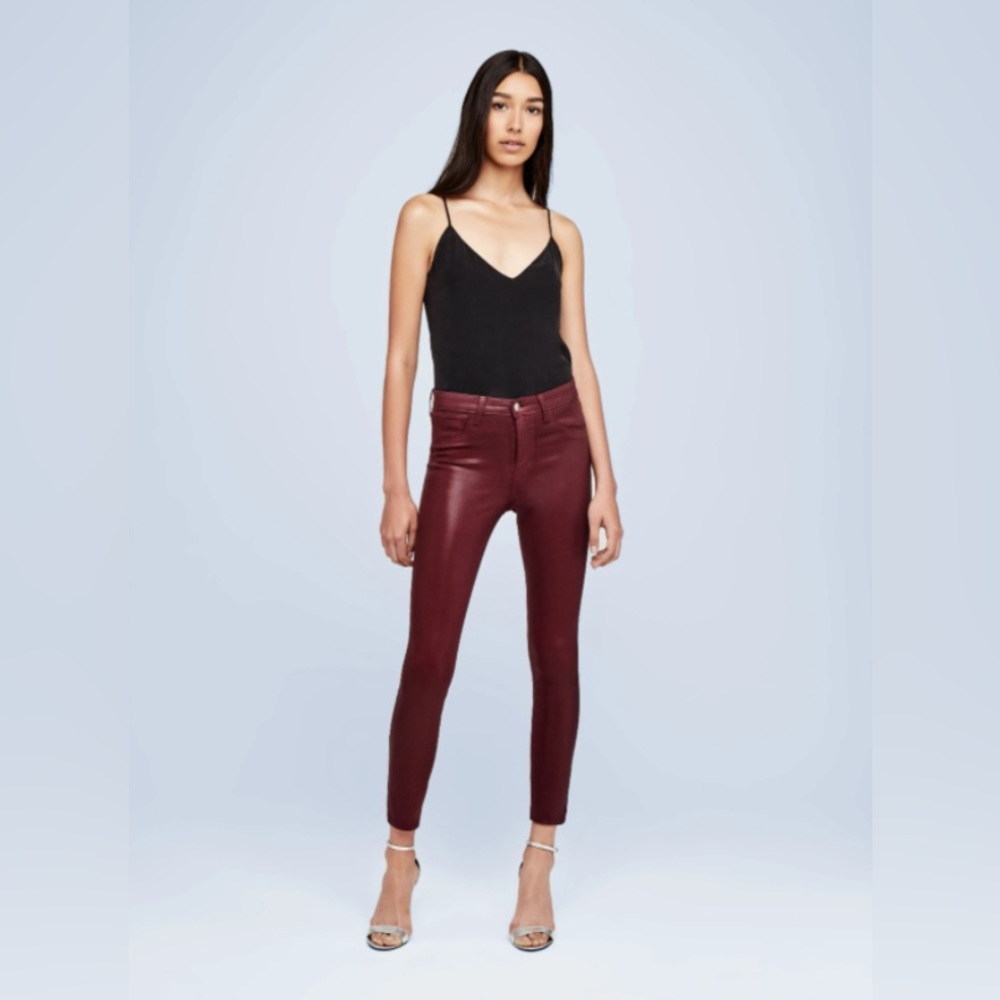 L’AGENCE Margot Coated Skinny Jeans - Picture 6 of 10
